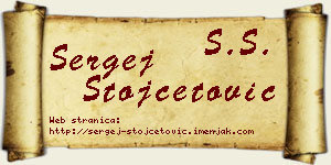 Sergej Stojčetović vizit kartica